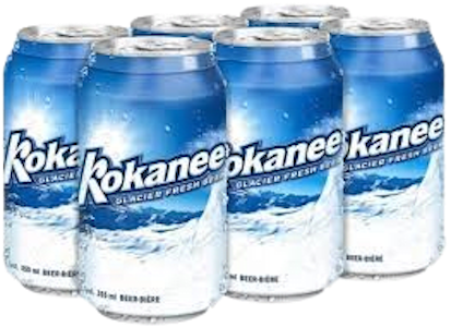 LABATT BREWERIES ONTARIO - Kokanee Beer 6 Pk-C-2130 mL-6