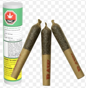 Dab Bods - Jungle Juice 60's+ 3 x 0.5g Dbl Infused Pre-Rolls Dab Bods