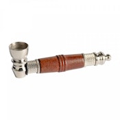 WCG - PLUTO NICKEL & WOOD METAL PIPE - ASSORTED COLOURS