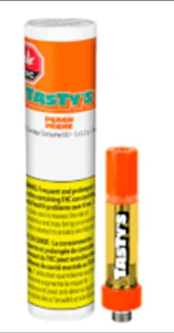 Tasty's - Peach 1.2g Prefilled Vape Cartridge Tasty's