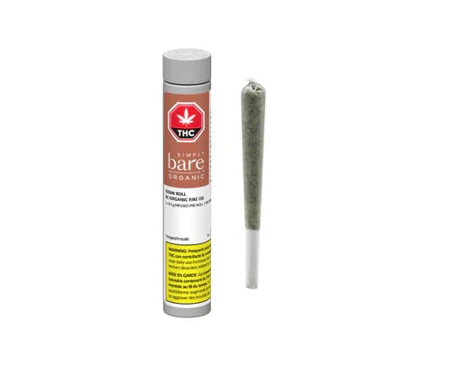 Simply Bare - BC ORGANIC FIRE OG ROSIN PRE-ROLLS - 0.5 Main Image